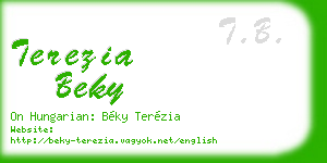 terezia beky business card
