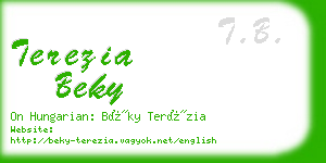 terezia beky business card